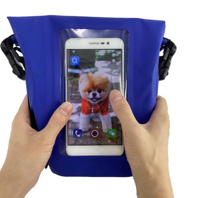 Custom Logo Mini Durable PVC Waterproof Portable Tote bag with Transparent Pocket for Phones